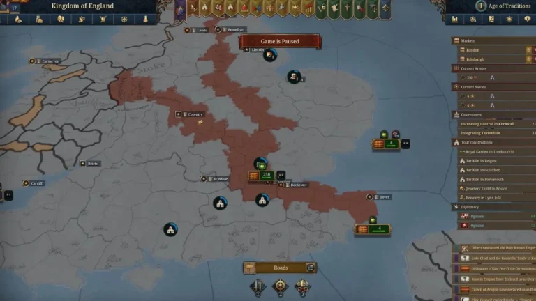 How to Build Roads in Europa Universalis 5