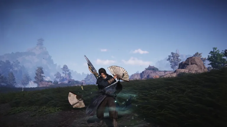 Inkwell Fan in Where Winds Meet