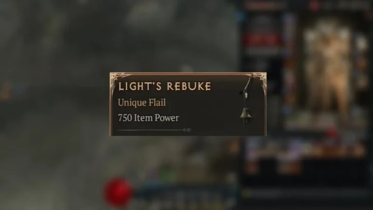 Light’s Rebuke in Diablo 4