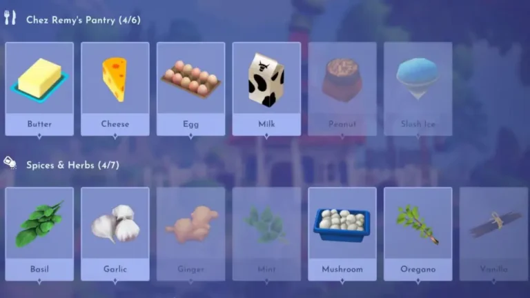 All Ingredients in Dreamlight Valley