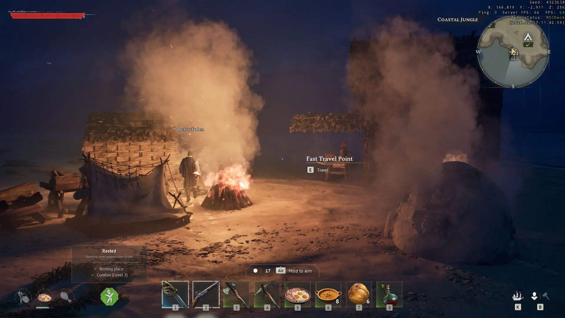 Build Bonfires and Use Food Before Every Fight