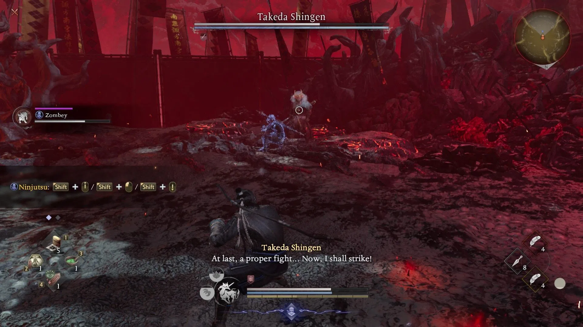 Defeating Takeda Shingen in Nioh 3
