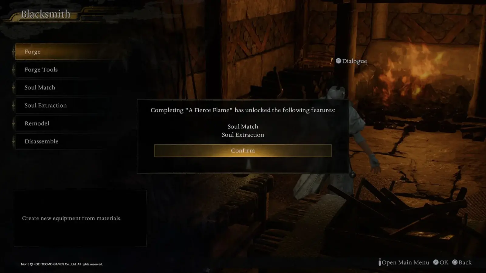 Nioh 3 Upgrade Weapons Using Soul Match