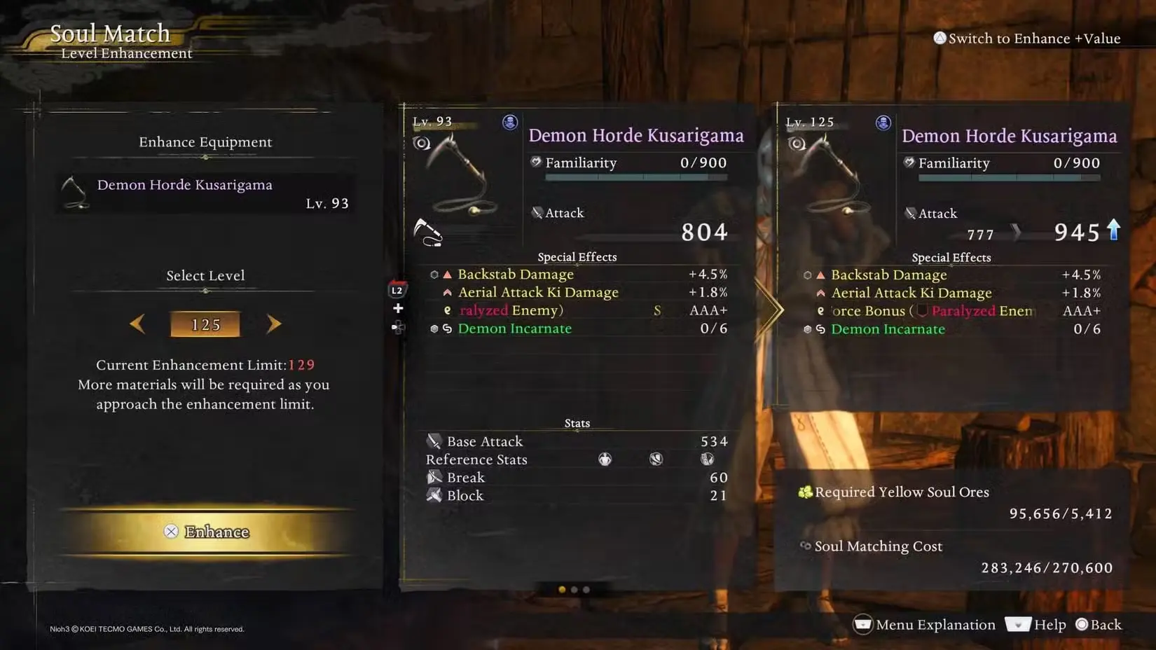 Nioh 3 Weapon Upgrade Materials Soul Extraction
