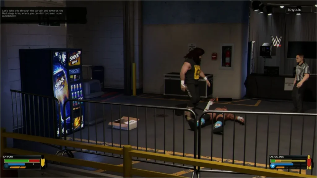 How Backstage Combat Works in WWE 2K26
