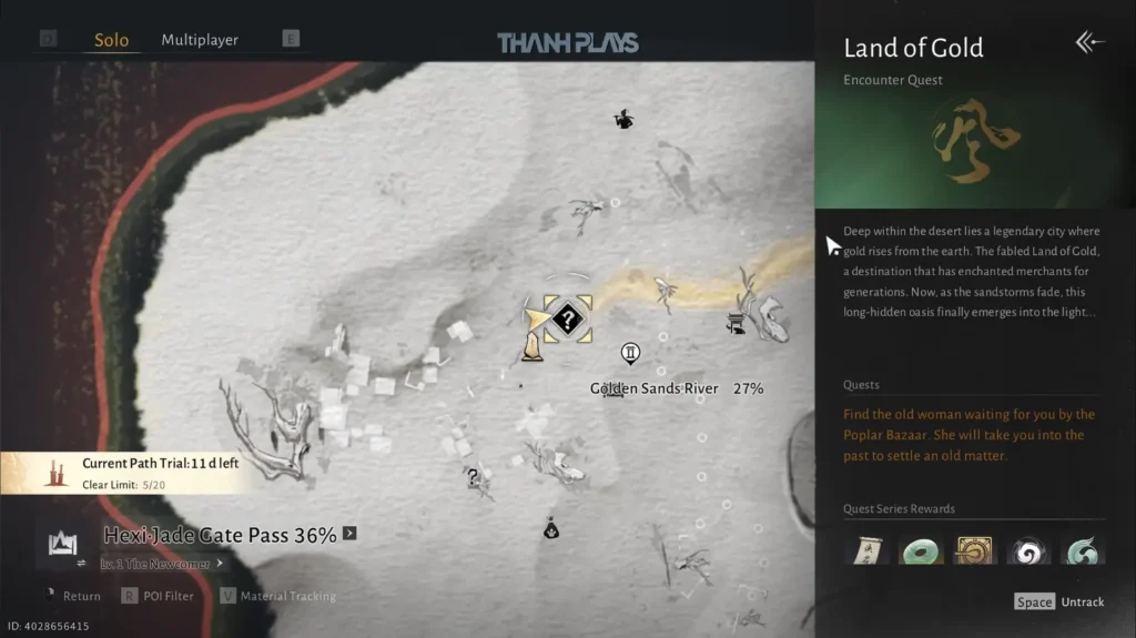 How to Start the Land of Gold Quest