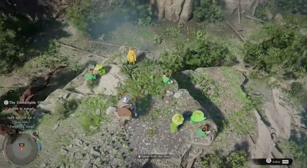 How to Talk to Arkin and Unlock the Village