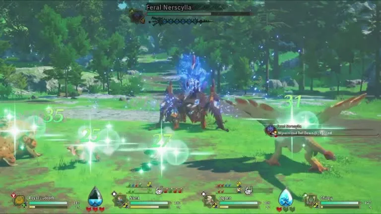 Monster Hunter Stories 3 Feral Nerscylla Weakness and Resistances
