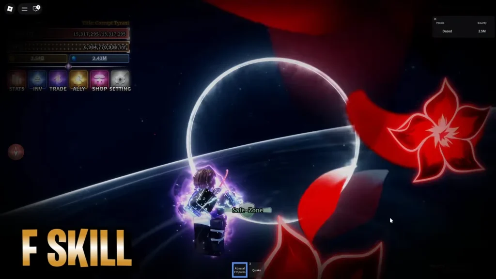 Sailor Piece Abyssal Empress Sword Moveset