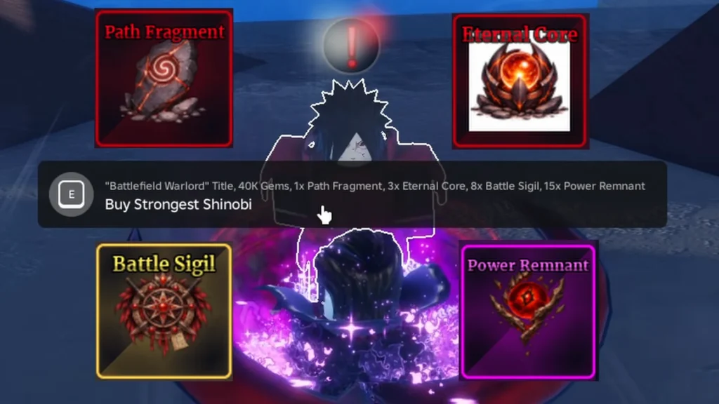 Strongest Shinobi Requirements and Unlock Method in Sailor Piece