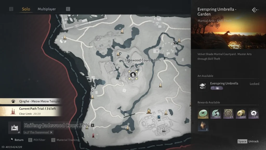 Where to Find the Everspring Umbrella in Where Winds Meet