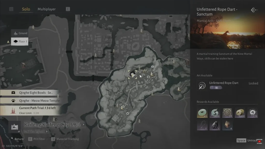 Where to Find the Unfettered Rope Dart