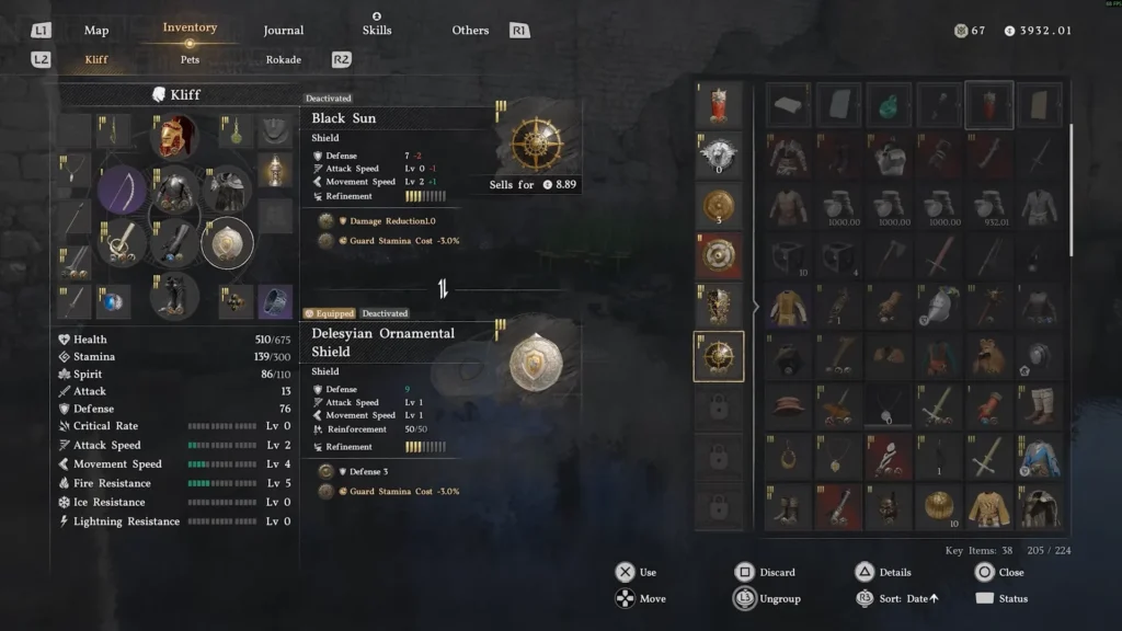 Black Sun Shield Location