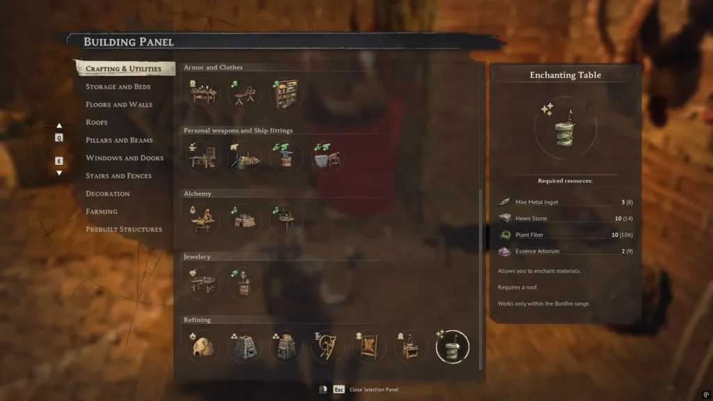 Building Enchanting Table