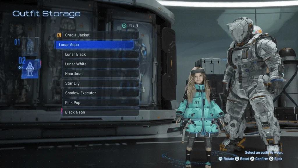 Diana’s Lunar Aqua outfit