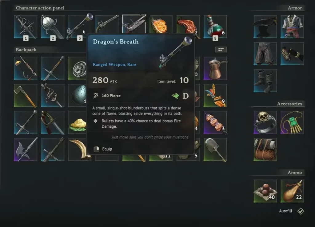 Dragon’s Breath Level 10 Stats
