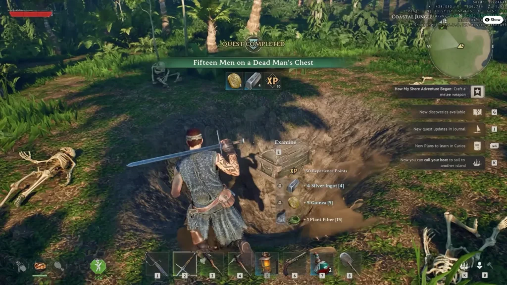 Fifteen Men on a Dead Man's Chest Rewards