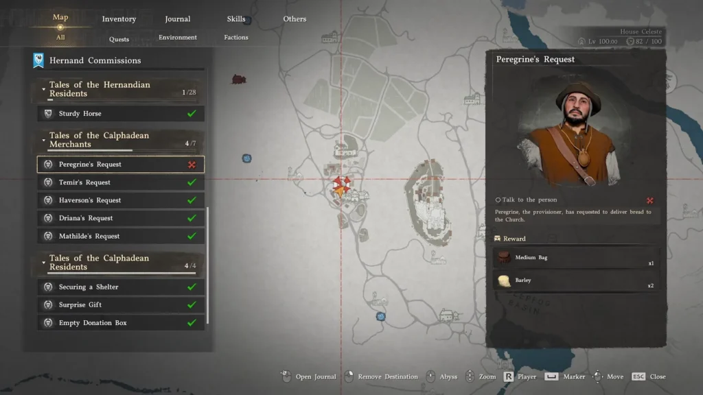How to Unlock Peregrines Request in Crimson Desert