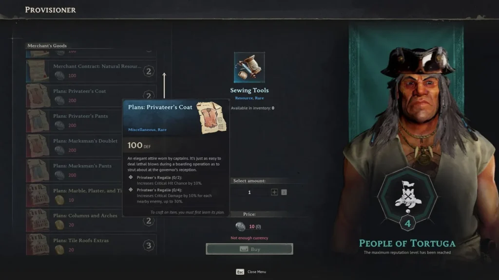 Privateer’s Regalia