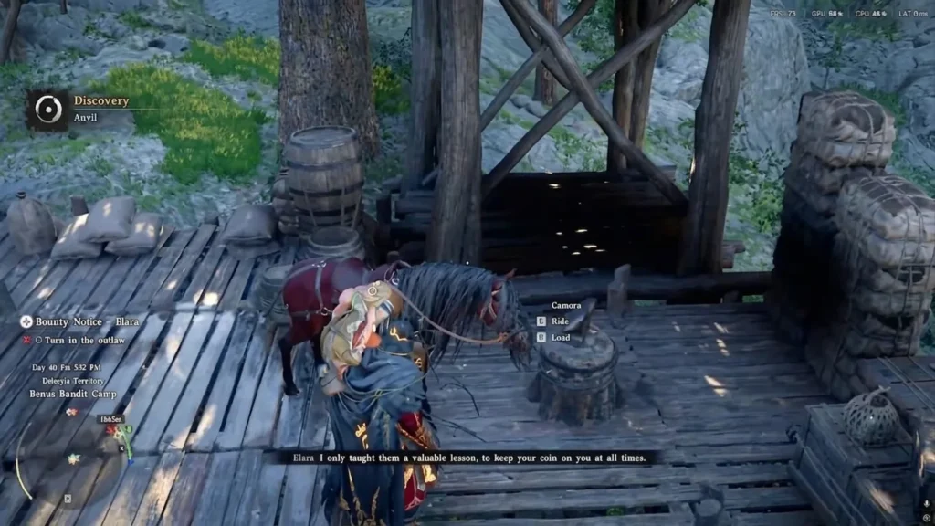 Putting Elara on Horse