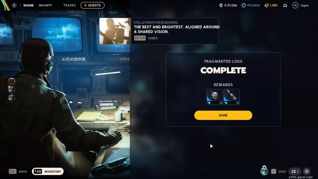 Rewards for Completing the Quest