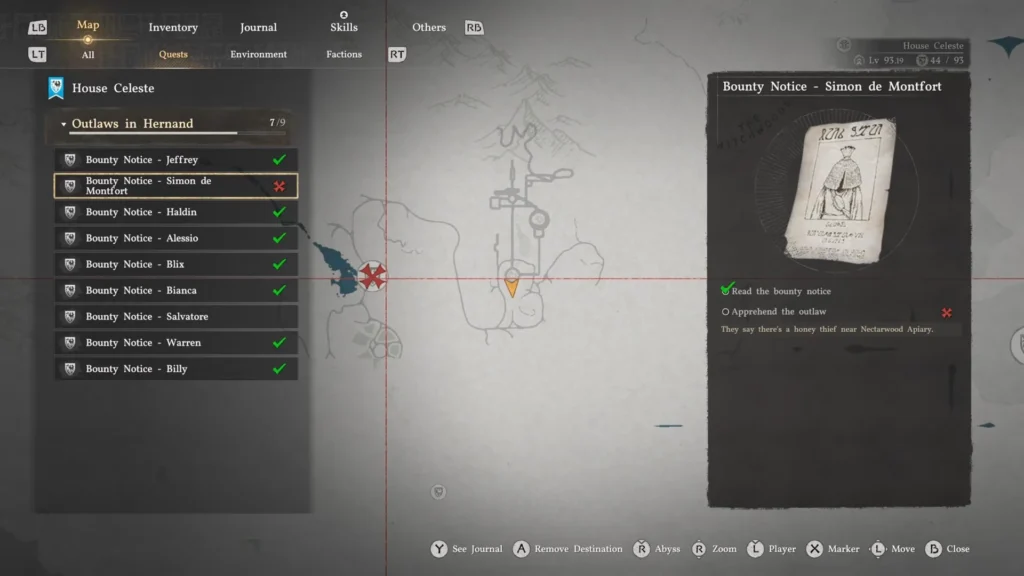 Simon de Montfort Location in Crimson Desert