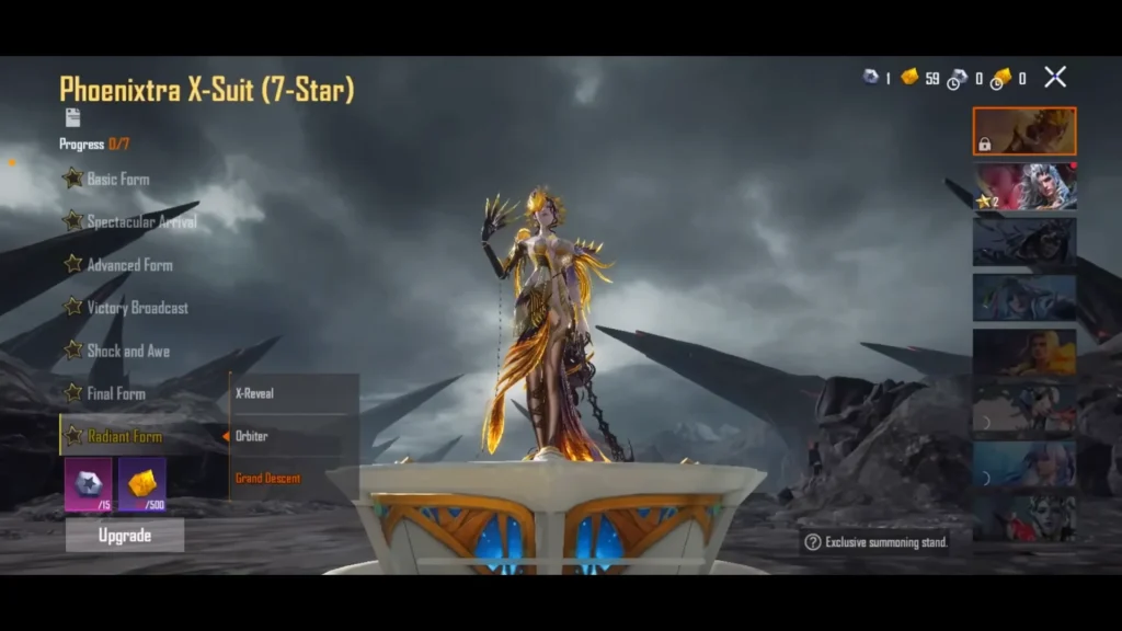 Upgrade Levels and Rewards Breakdown