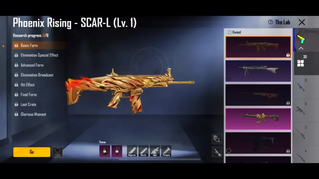 Weapons, Companion, and Extra Cosmetics