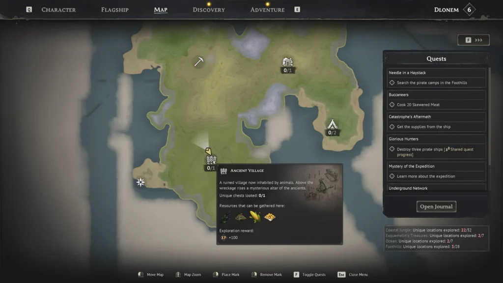 Where to Find the Ancient Village in Windrose