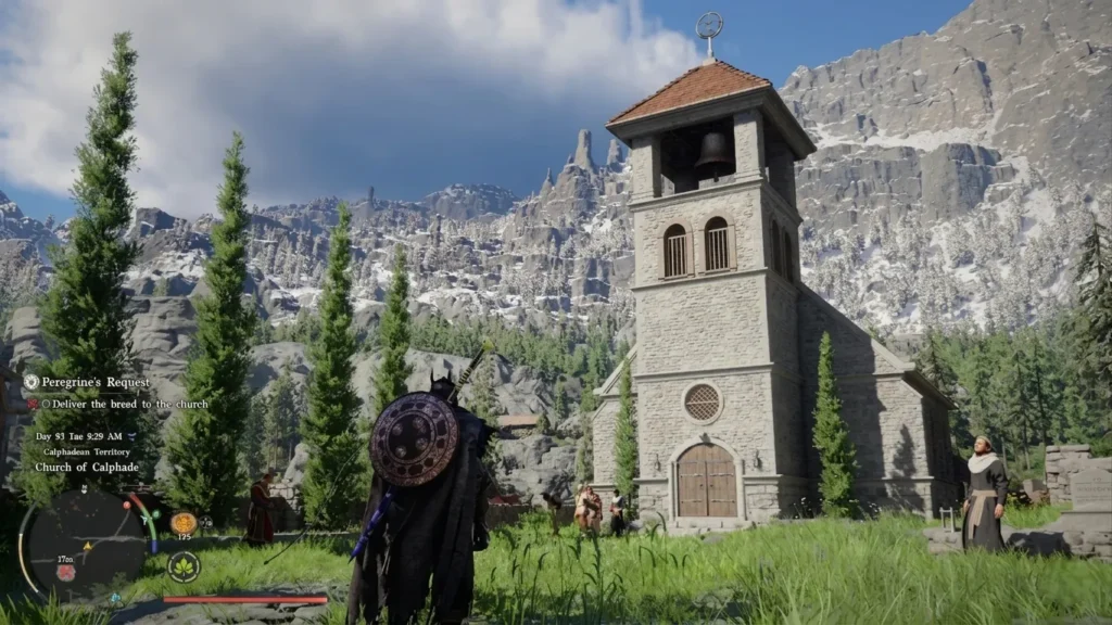 find the caretaker near the altar