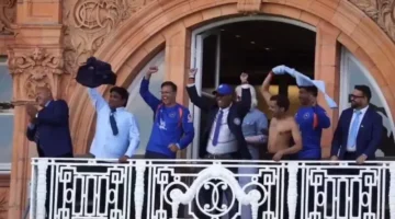 India's Disability Team Pays Tribute to Ganguly with Iconic Lord's Balcony Celebration