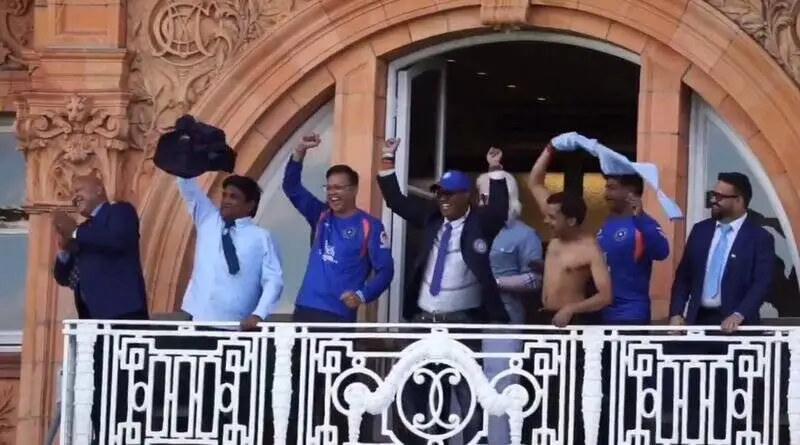 India's Disability Team Pays Tribute to Ganguly with Iconic Lord's Balcony Celebration
